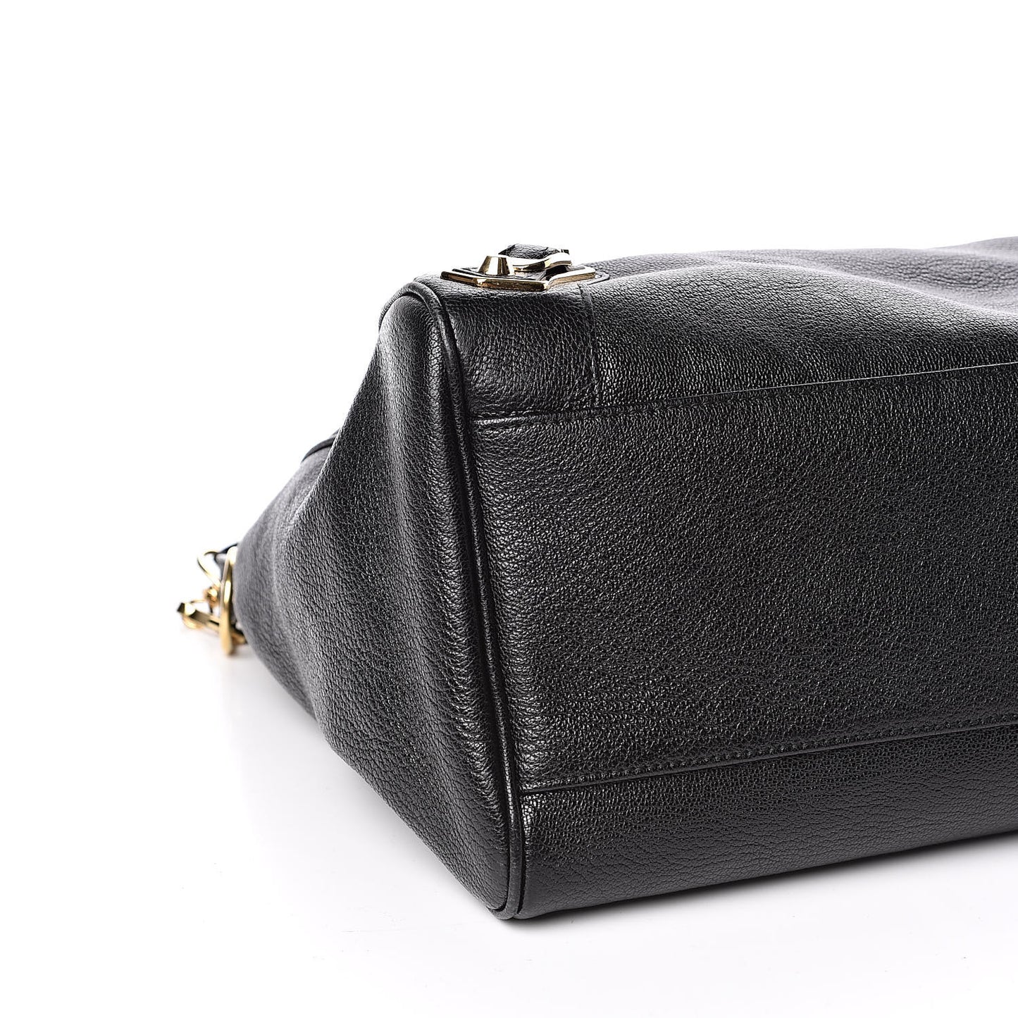 Chevre Gold Metallic Edge Hardware Velo Black