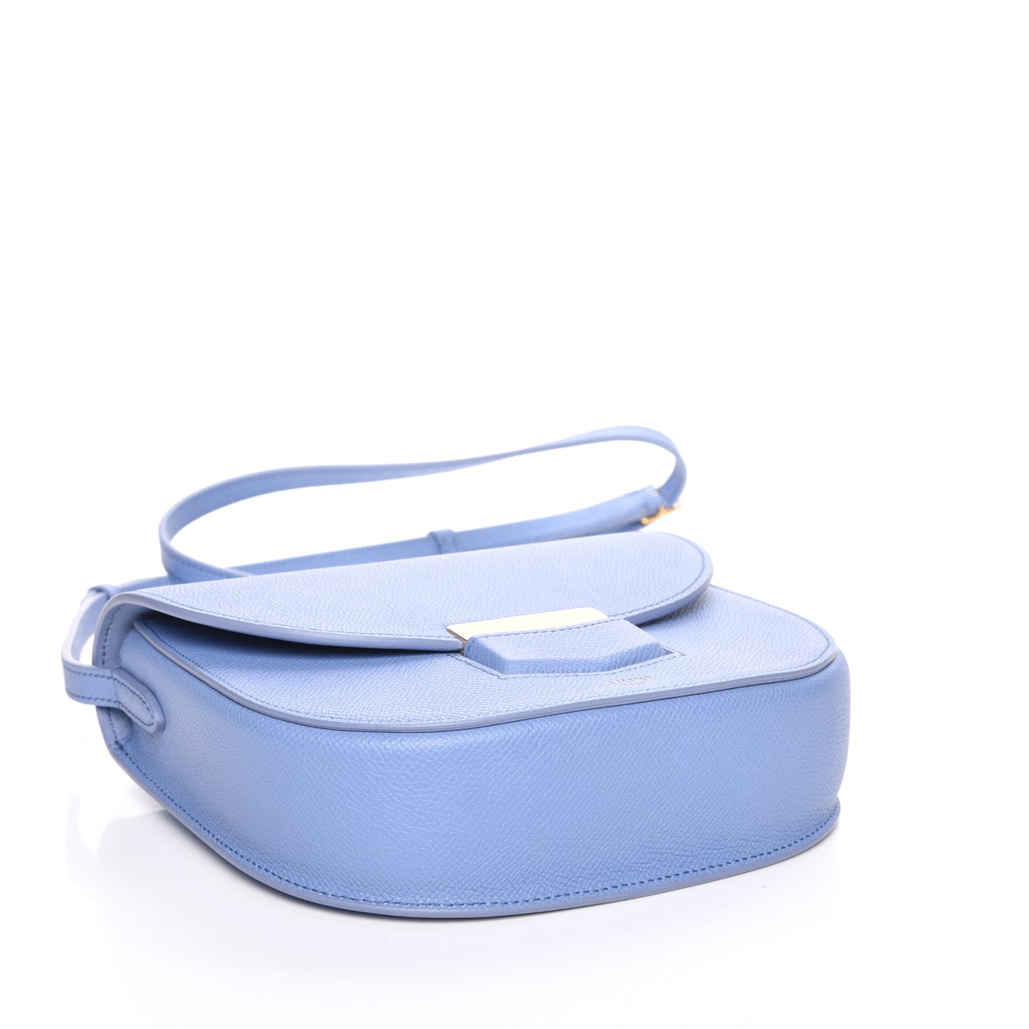 Grained Calfskin Small Trotteur Porcelain