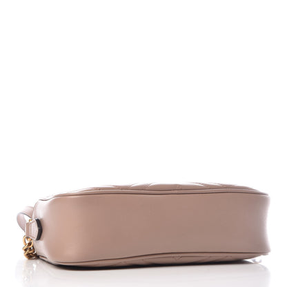 Gucci Calfskin Matelasse Small GG Marmont Chain Shoulder Bag Porcelain Rose 4 of 7