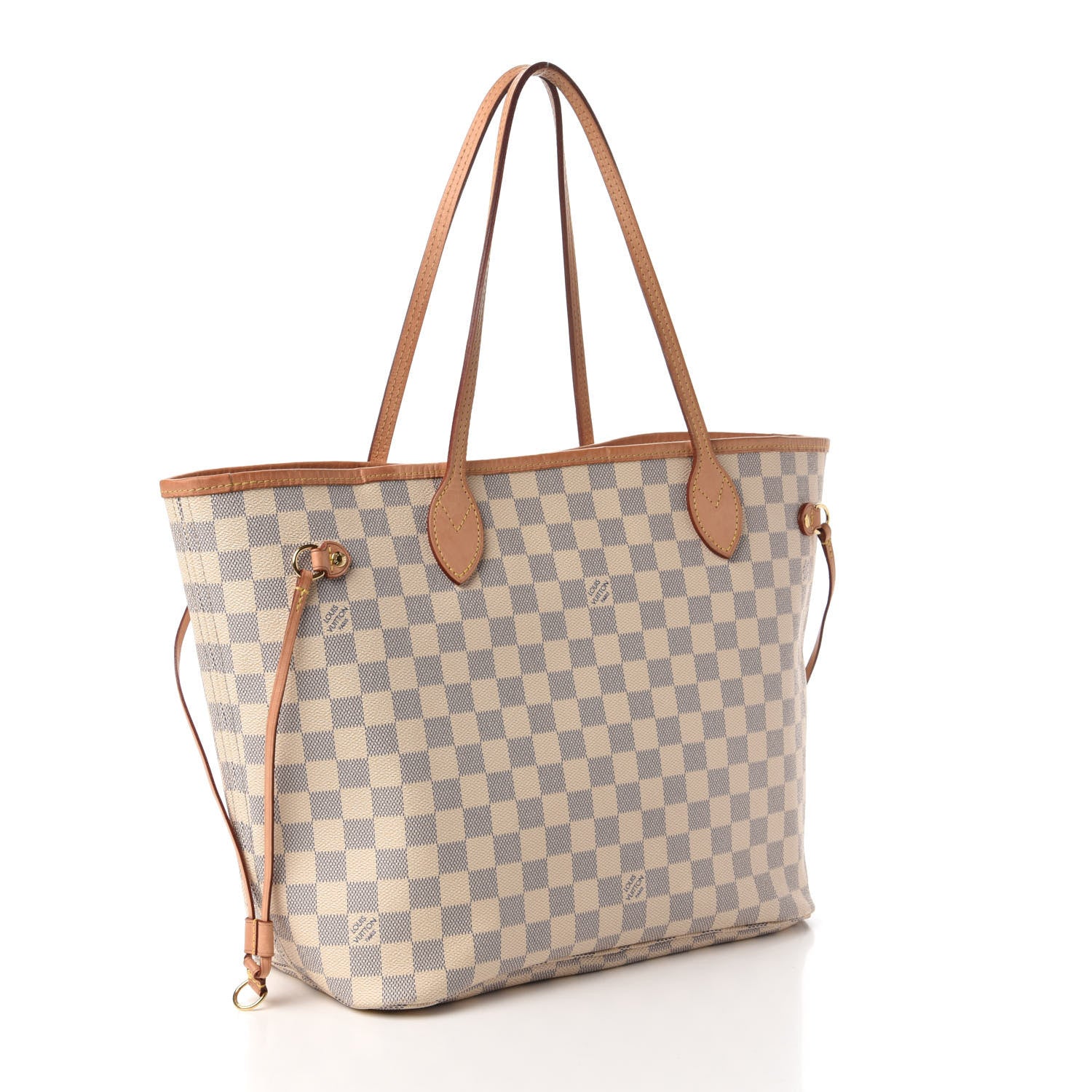 Louis Vuitton Damier Azur Neo Neverfull MM Rose Ballerine 3 of 11