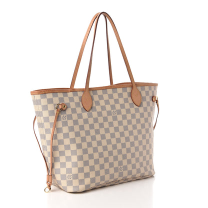Louis Vuitton Damier Azur Neo Neverfull MM Rose Ballerine 3 of 11