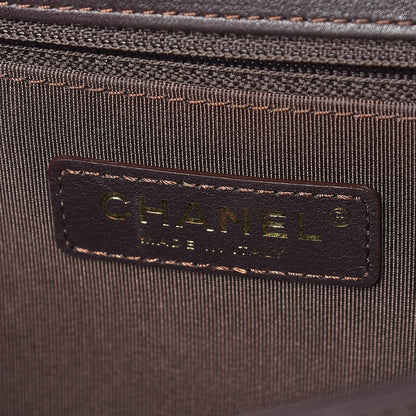 Chanel Calfskin Quilted New Medium Boy Flap Dark Brown 8 of 10
