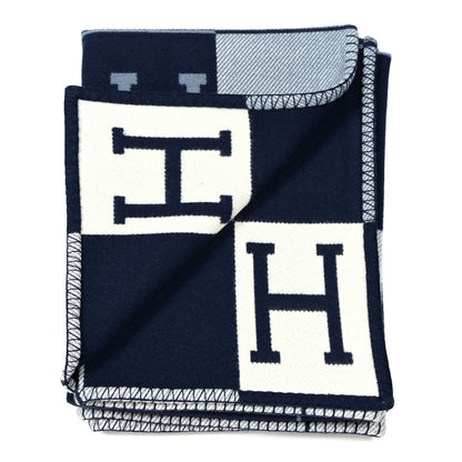Hermes Wool Cashmere Avalon Blanket Ecru Caban 2 of 3