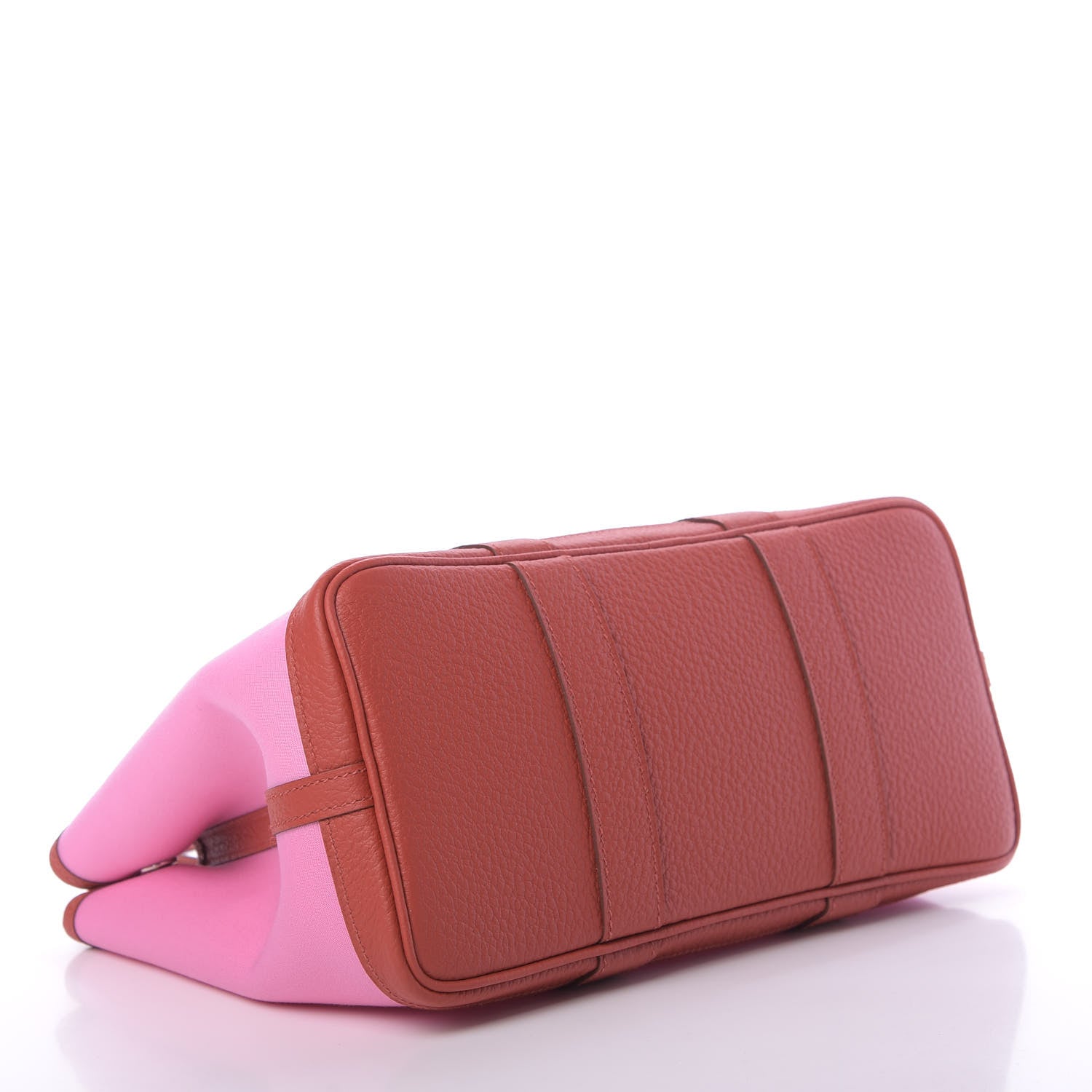 Hermes Toile Militaire Vache Country Garden Party Tote 30 Bubblegum Rouge Duchesse 4 of 11