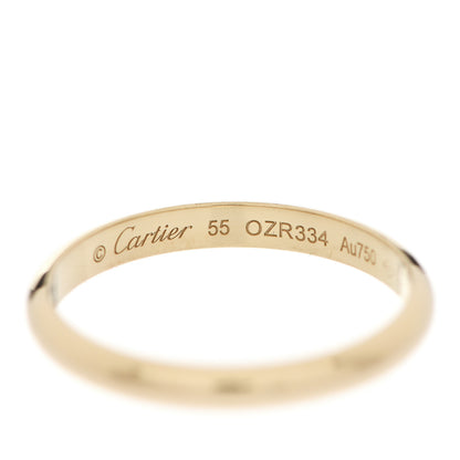 Cartier 18K Yellow Gold 2.5mm 1895 Wedding Band Ring 55 7.25 4 of 4