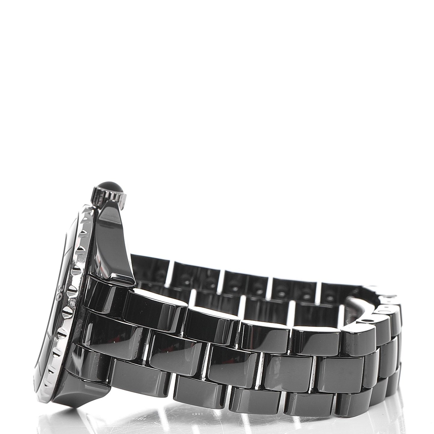 Stainless Steel Ceramic 33mm J12 Quartz Watch Black