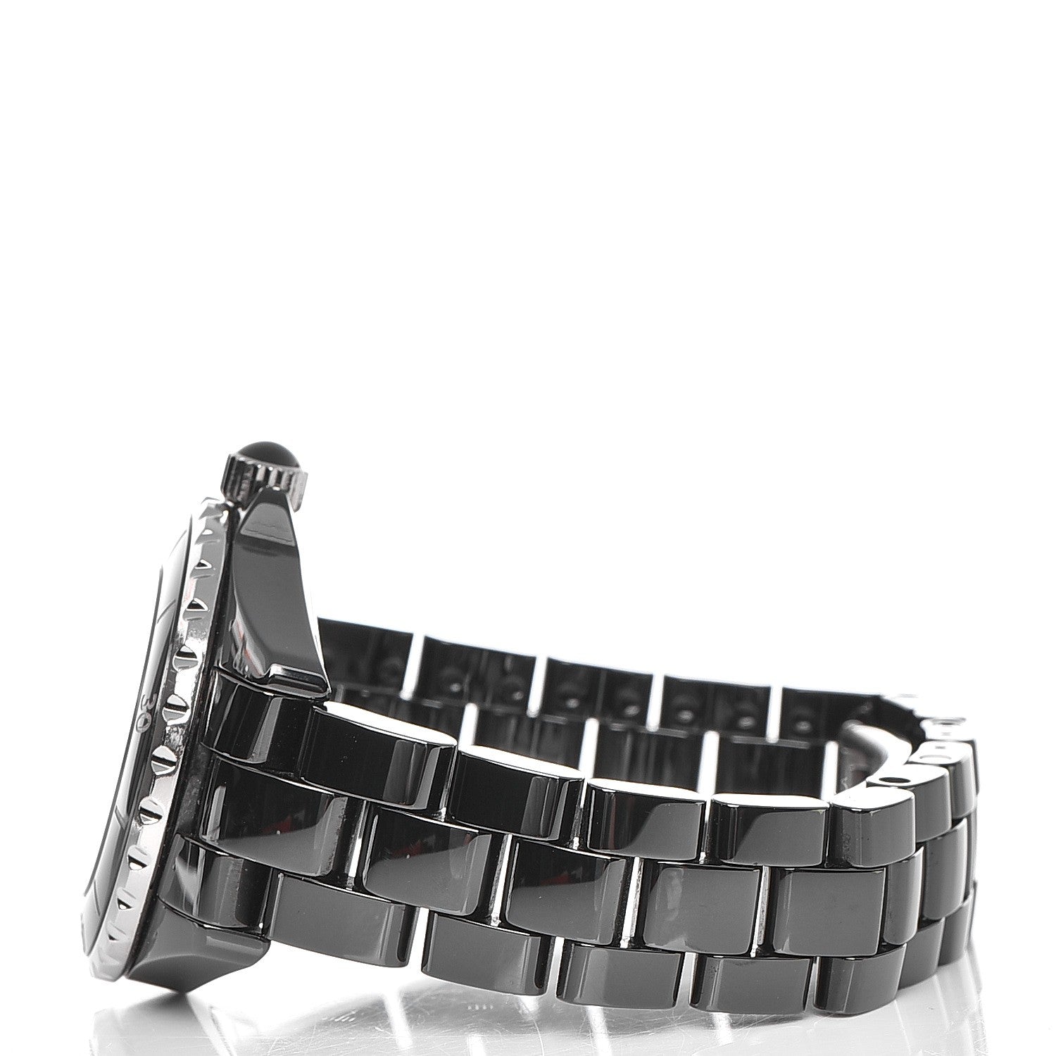 Chanel Stainless Steel Ceramic 33mm J12 Quartz Watch Black 4 of 8