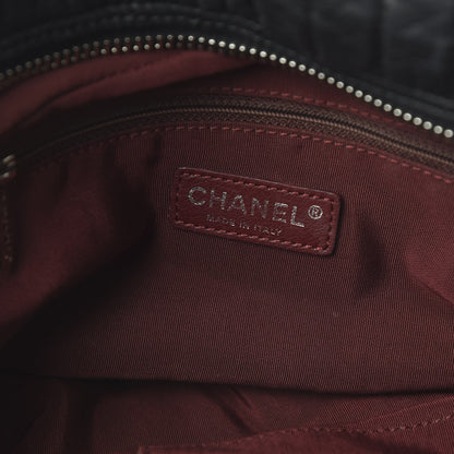 Chanel Lambskin Astrakan Bowler Black 8 of 10