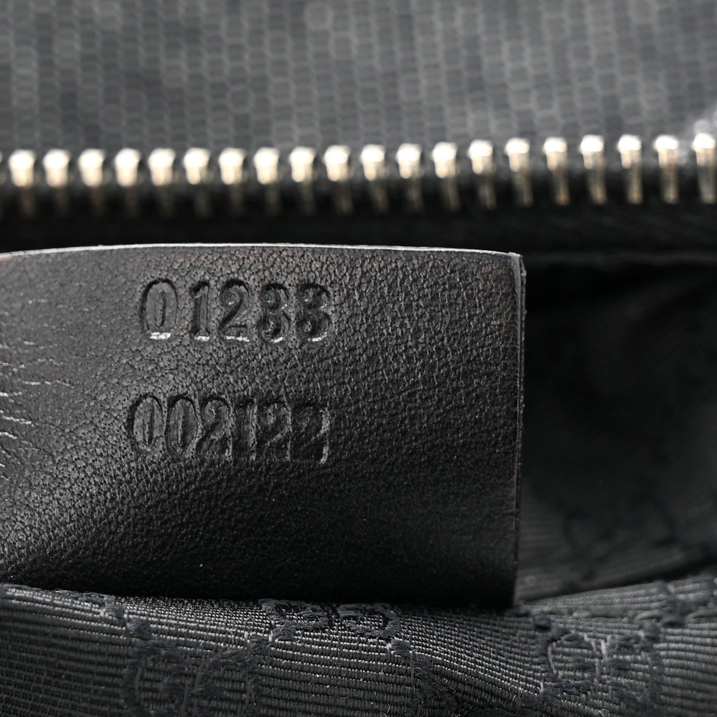 Denim Web Small Clasp Hobo Black