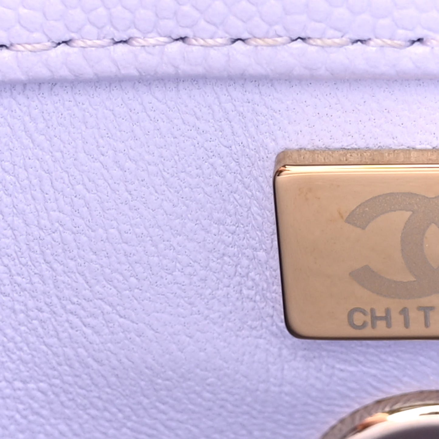 Caviar Quilted Mini Coco Handle Flap Light Purple