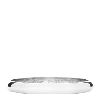 Cartier Platinum 2mm 1895 Wedding Band Ring 56 7.5 1 of 7