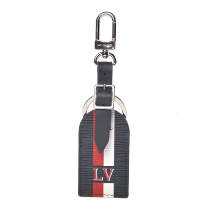 Louis Vuitton Epi My Travel Tag Bag Charm and Key Holder Navy Stripes 1 of 3