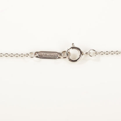 Tiffany Platinum Diamond Letter Pendant Necklace U 6 of 6