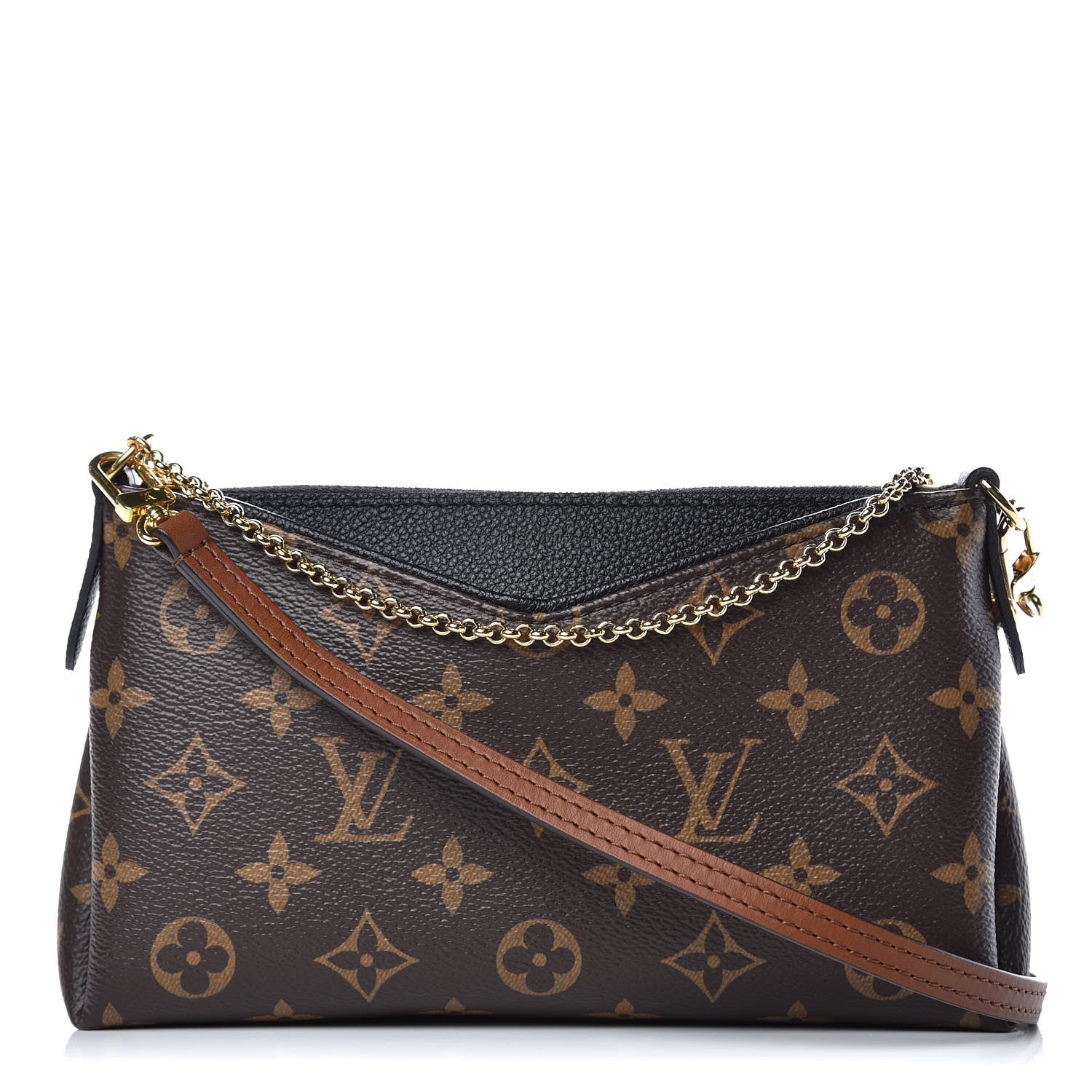 Louis Vuitton Monogram Pallas Clutch Black 1 of 9