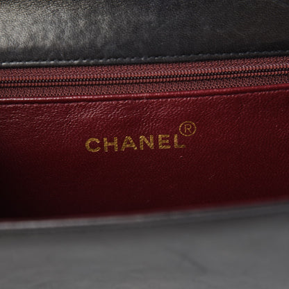 Chanel Lambskin Quilted Wallet On Chain WOC Black 6 of 11