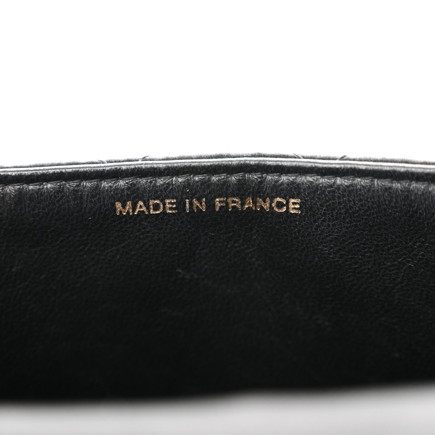 Satin Quilted Mini Square Flap Black