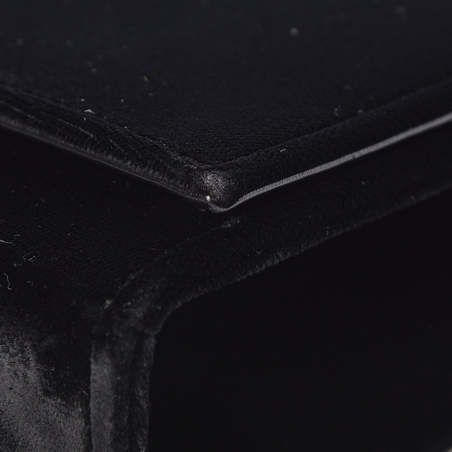 Saint Laurent Velvet Medium Monogram Kate Tassel Shoulder Bag Black 12 of 14