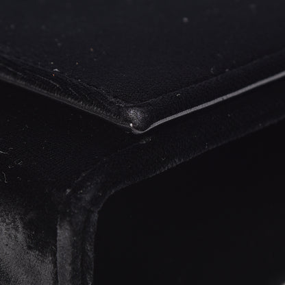 Saint Laurent Velvet Medium Monogram Kate Tassel Shoulder Bag Black 12 of 14