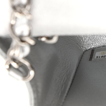 Chanel Metallic Lambskin Quilted Mini Rectangular Flap Silver 7 of 10