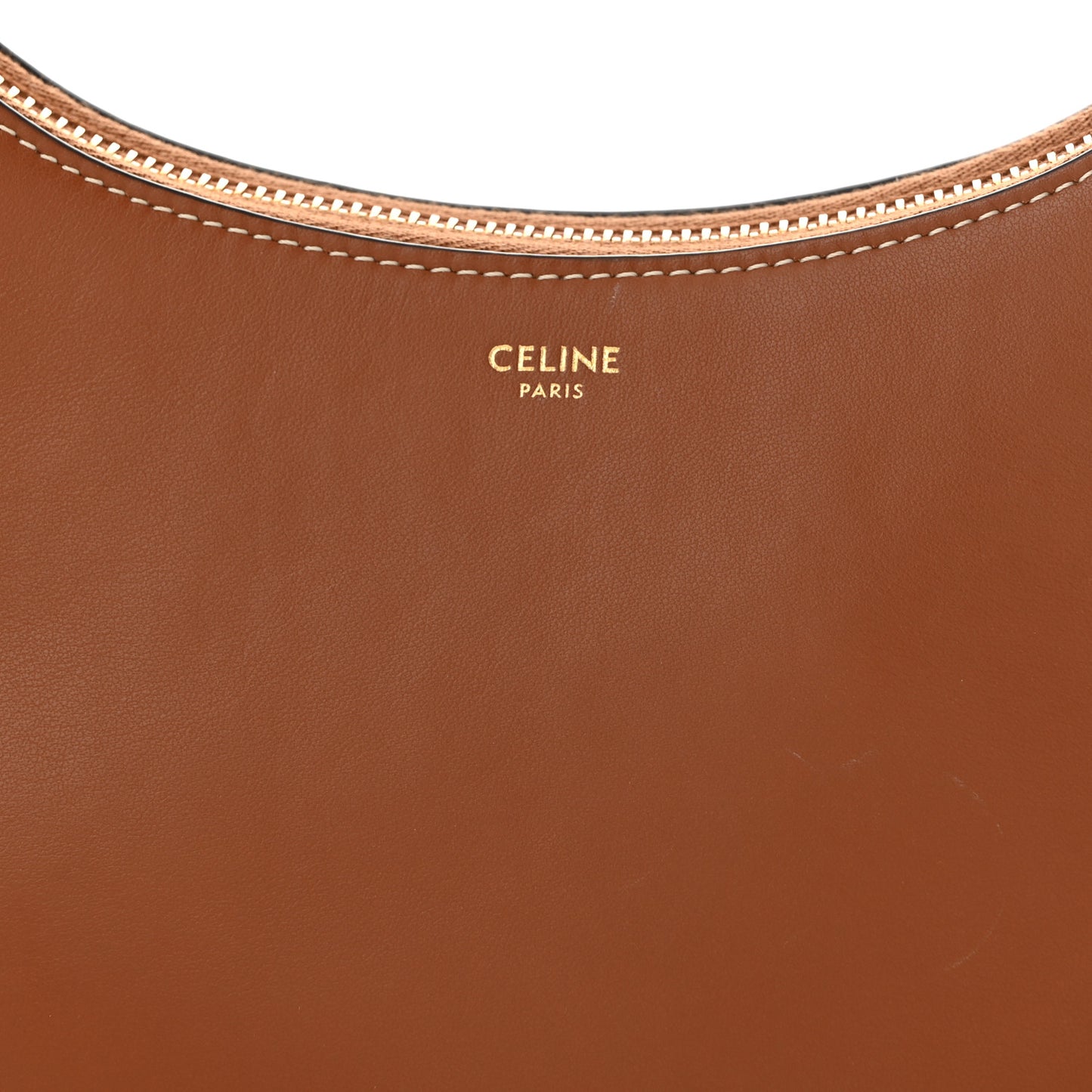 Smooth Calfskin Medium Strap Ava Shoulder Bag Tan