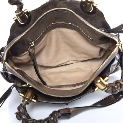 Chloe Lambskin Heloise Satchel Brown 5 of 14