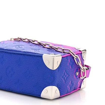 Louis Vuitton Taurillon Illusion Mini Soft Trunk Bleu Rose 9 of 9