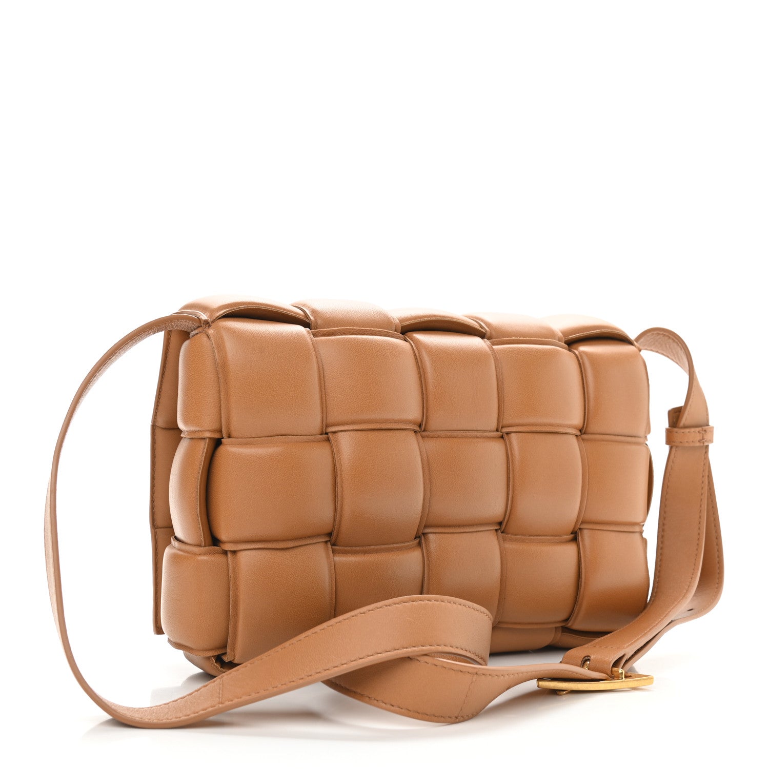 Bottega Veneta Nappa Maxi Intreccio Padded Cassette Crossbody Bag Caramel 3 of 8