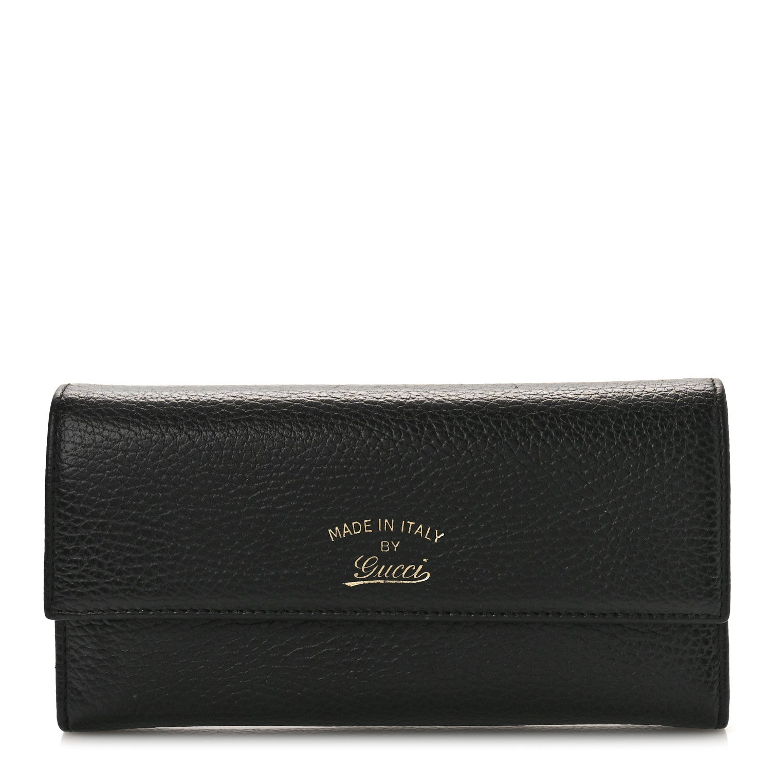 Gucci Dollar Calfskin Swing Continental Wallet Black 1 of 10