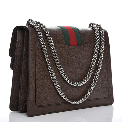 Gucci Textured Calfskin Web Medium Dionysus Shoulder Bag New Acero 3 of 9