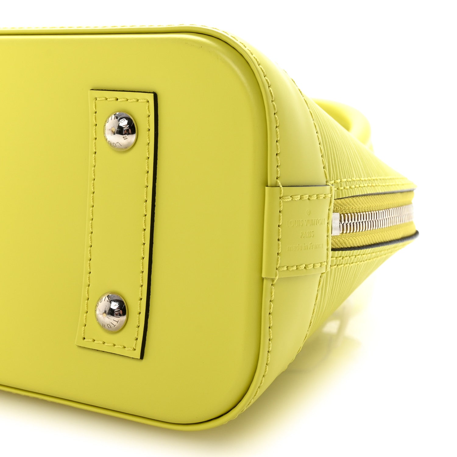 Louis Vuitton Epi Jacquard Alma BB Yellow Citron 9 of 9