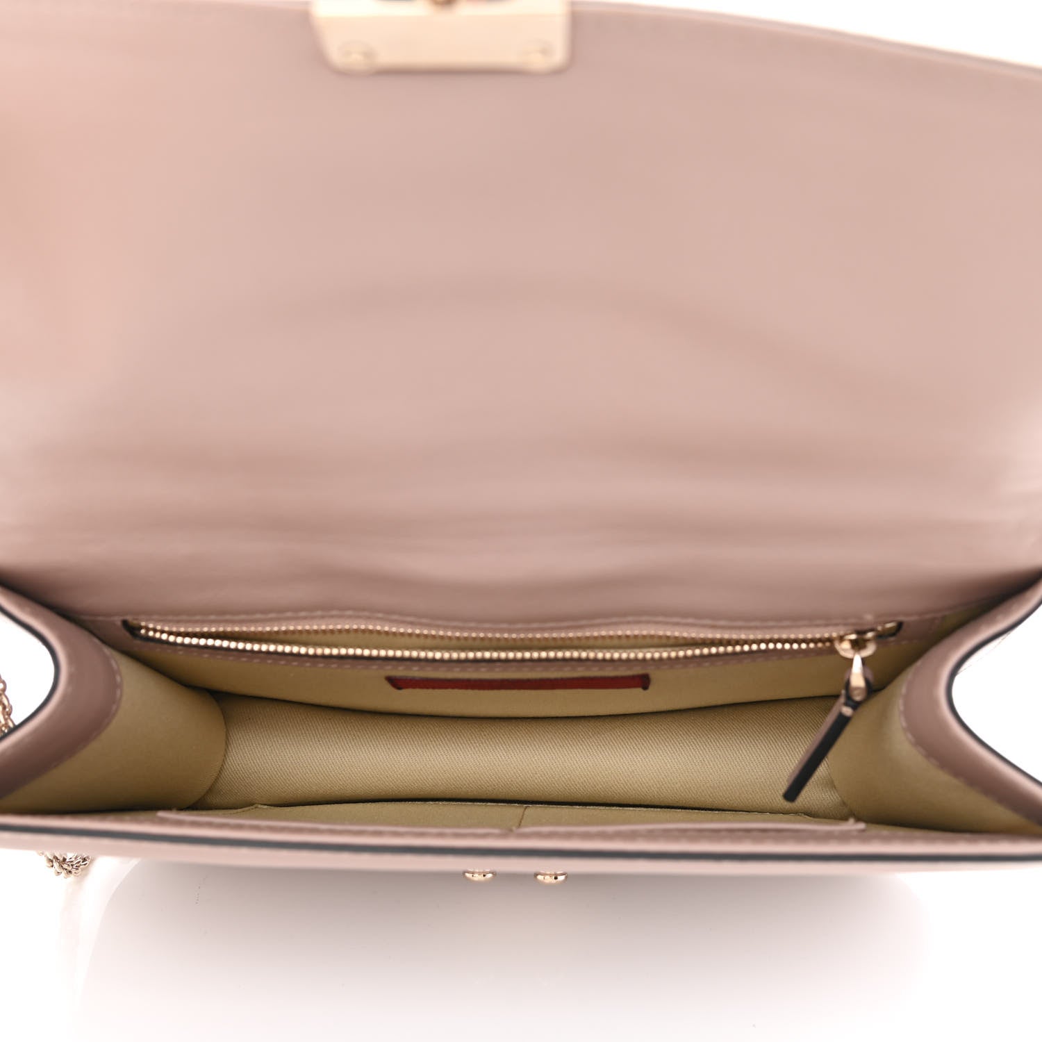 Valentino Garavani Vitello Medium Glam Lock Rockstud Flap Poudre 4 of 10