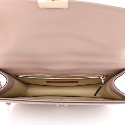 Valentino Garavani Vitello Medium Glam Lock Rockstud Flap Poudre 4 of 10