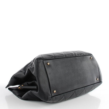 Chanel Soft Caviar Quilted CC Timeless Tote Black 4 of 8
