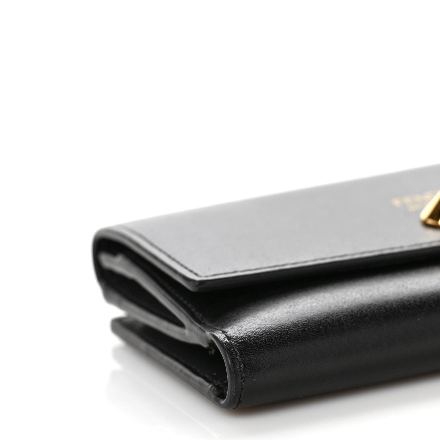 Fendi Vitello Liberty Century Lucido By The Way Medium Bi-Fold Wallet English Black 7 of 9