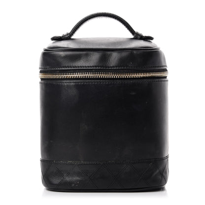 Chanel Lambskin Vanity Cosmetic Case Black 1 of 19