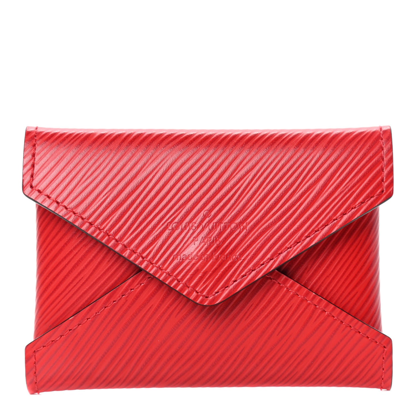 Epi Small Kirigami Pochette Insert Coquelicot