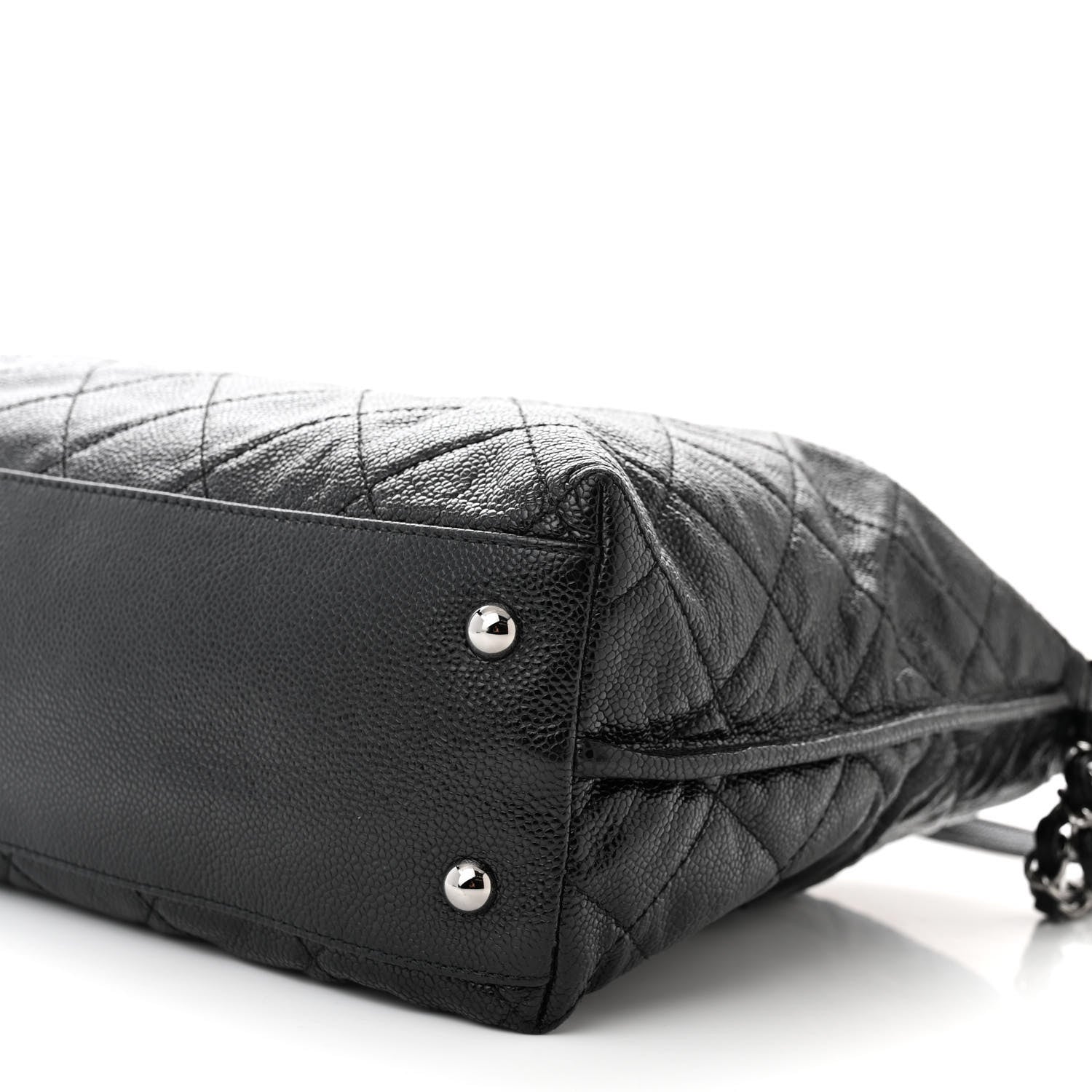 Chanel Caviar Quilted French Riviera Shoulder Bag Black 10 of 10