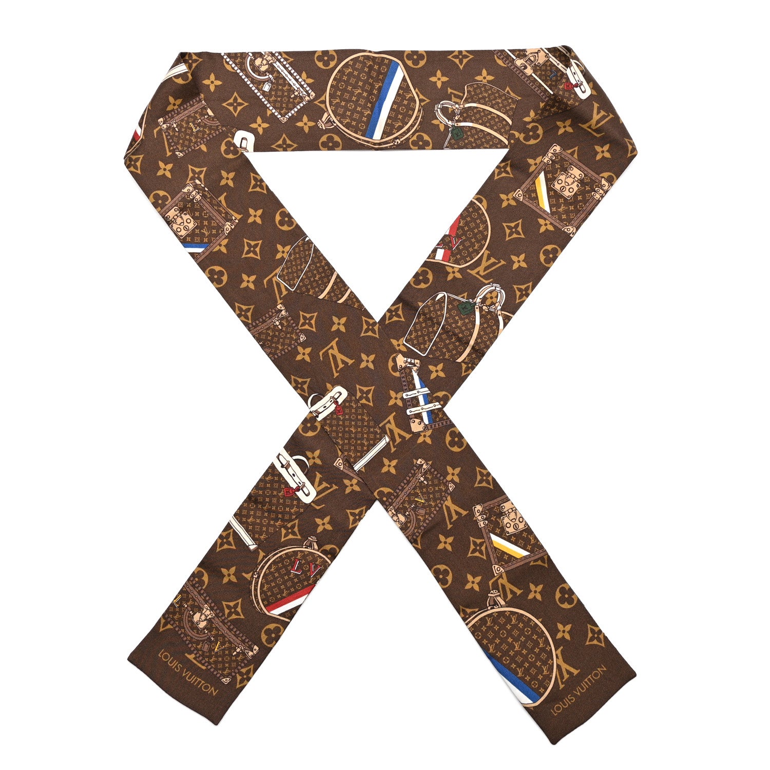 Louis Vuitton Silk Monogram Trunks Bandeau 1 of 3