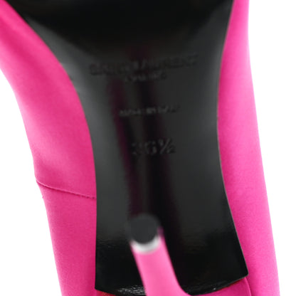Saint Laurent Satin Crepe Marylin 110 Pumps 36.5 Fuchsia 7 of 9
