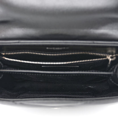 Saint Laurent Calfskin Y Quilted Monogram Toy Loulou Crossbody Satchel Black 5 of 13