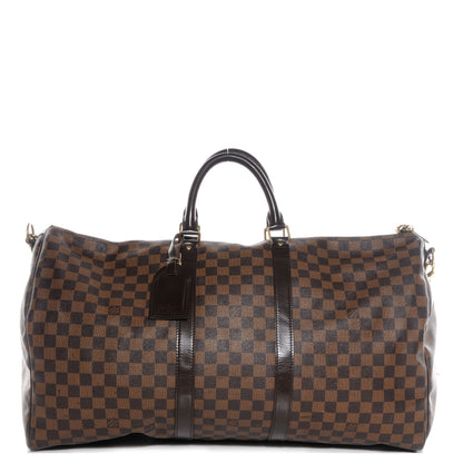 Louis Vuitton Damier Ebene Keepall Bandouliere 55 1 of 9