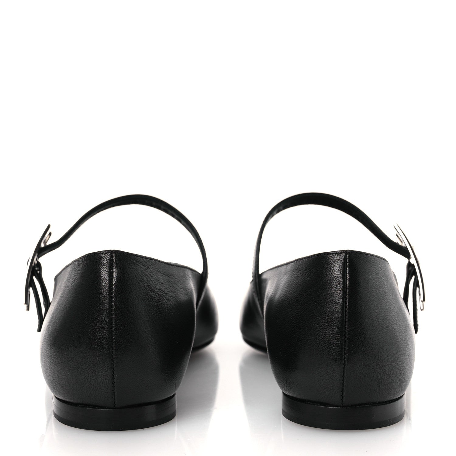 Hermes Goatskin Jane Ballet Flats 36.5 Black 6 of 11