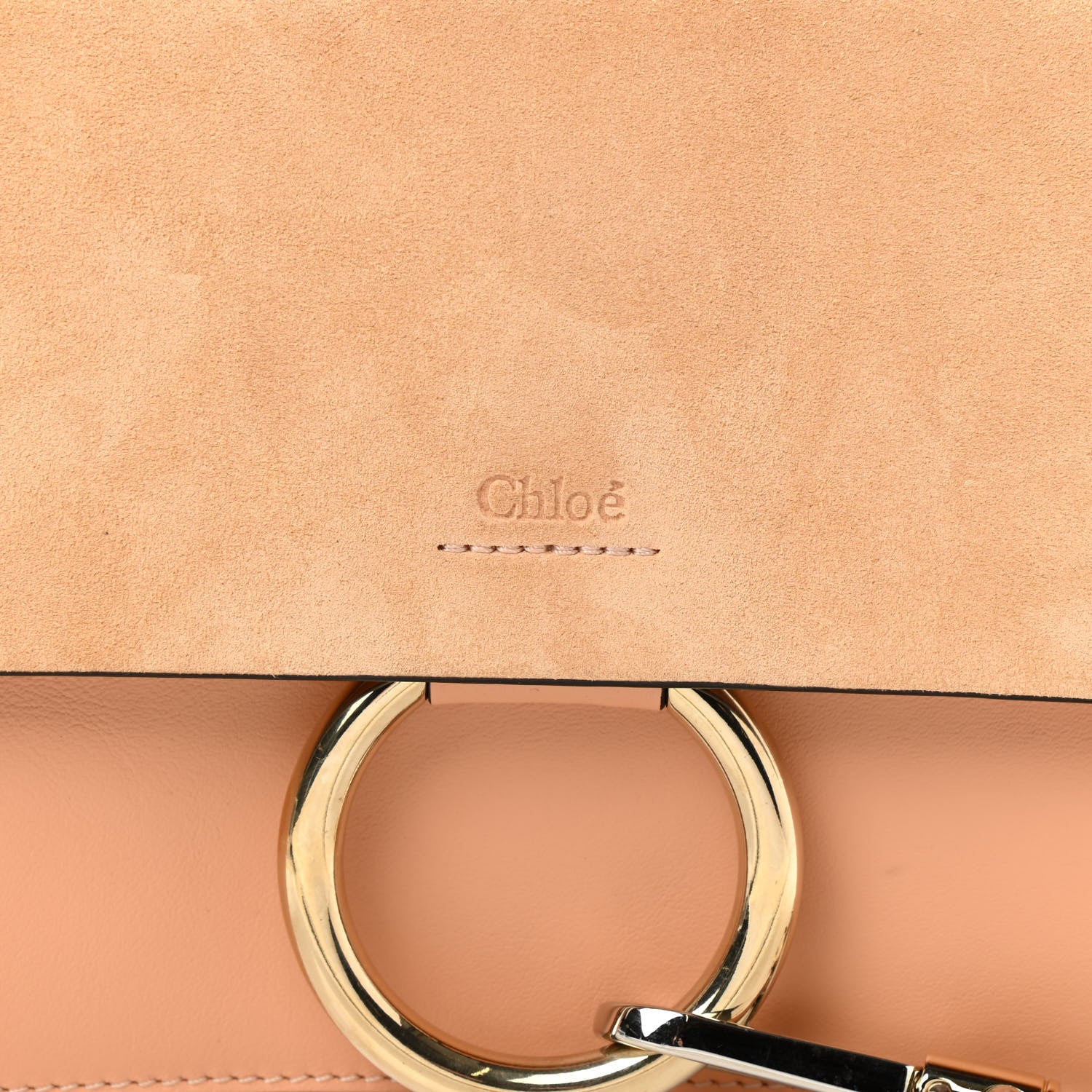 Chloe Suede Calfskin Small Faye Shoulder Bag Blushy Pink 8 of 12
