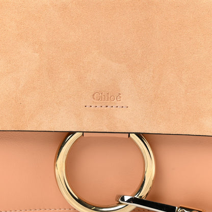 Chloe Suede Calfskin Small Faye Shoulder Bag Blushy Pink 8 of 12