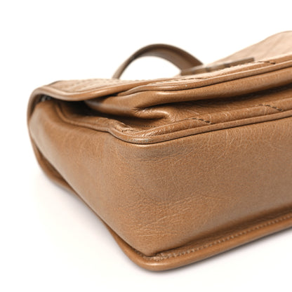 Saint Laurent Crinkled Calfskin Matelasse Monogram Medium Niki Chain Satchel Natural Tan 9 of 12