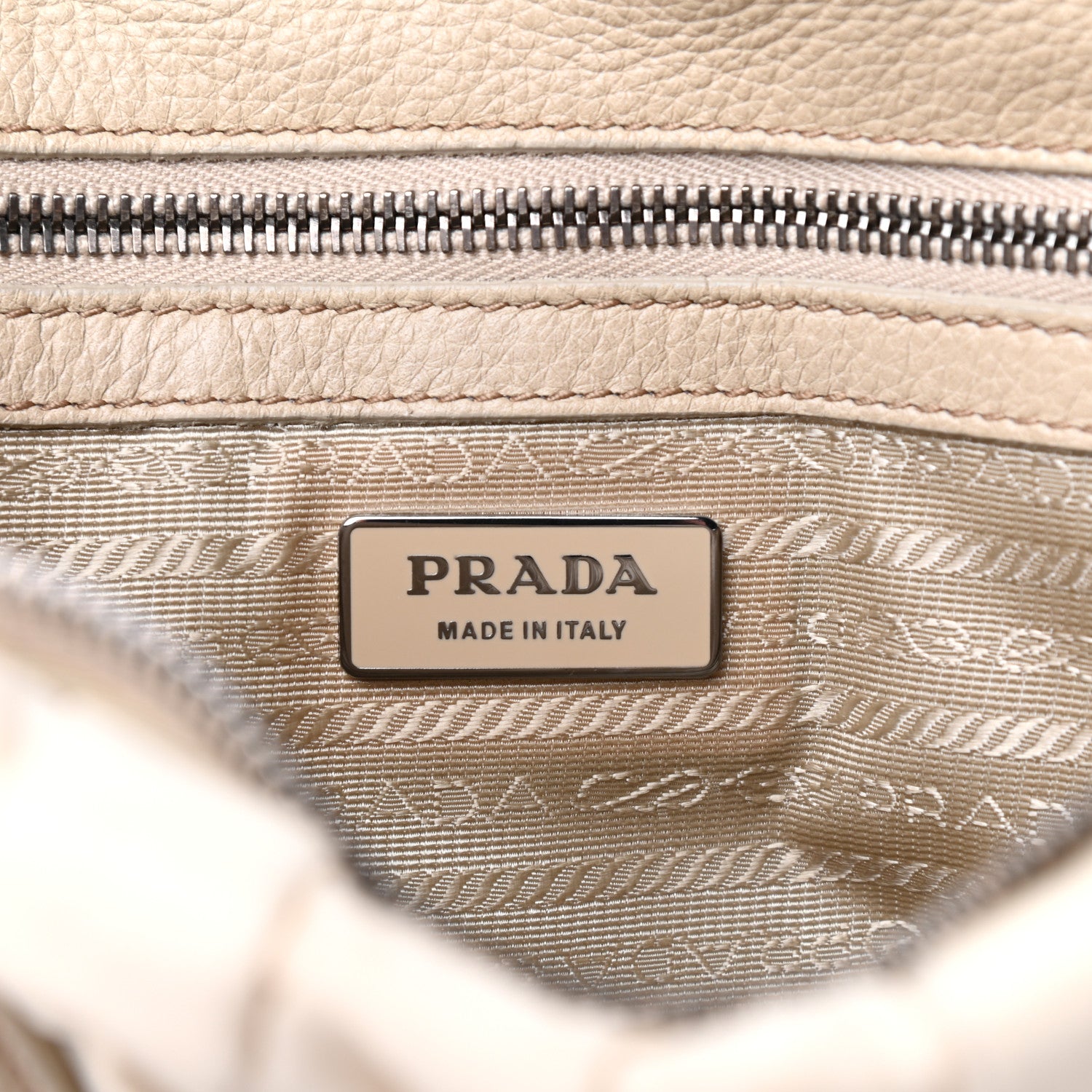 Prada Tessuto Nylon Gaufre Dressy Tote Sabbia 6 of 9