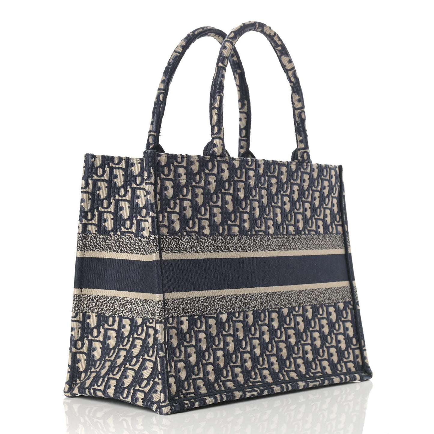 Oblique Small Book Tote Blue Multicolor