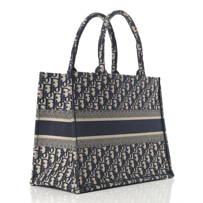 Christian Dior Oblique Small Book Tote Blue Multicolor 3 of 10