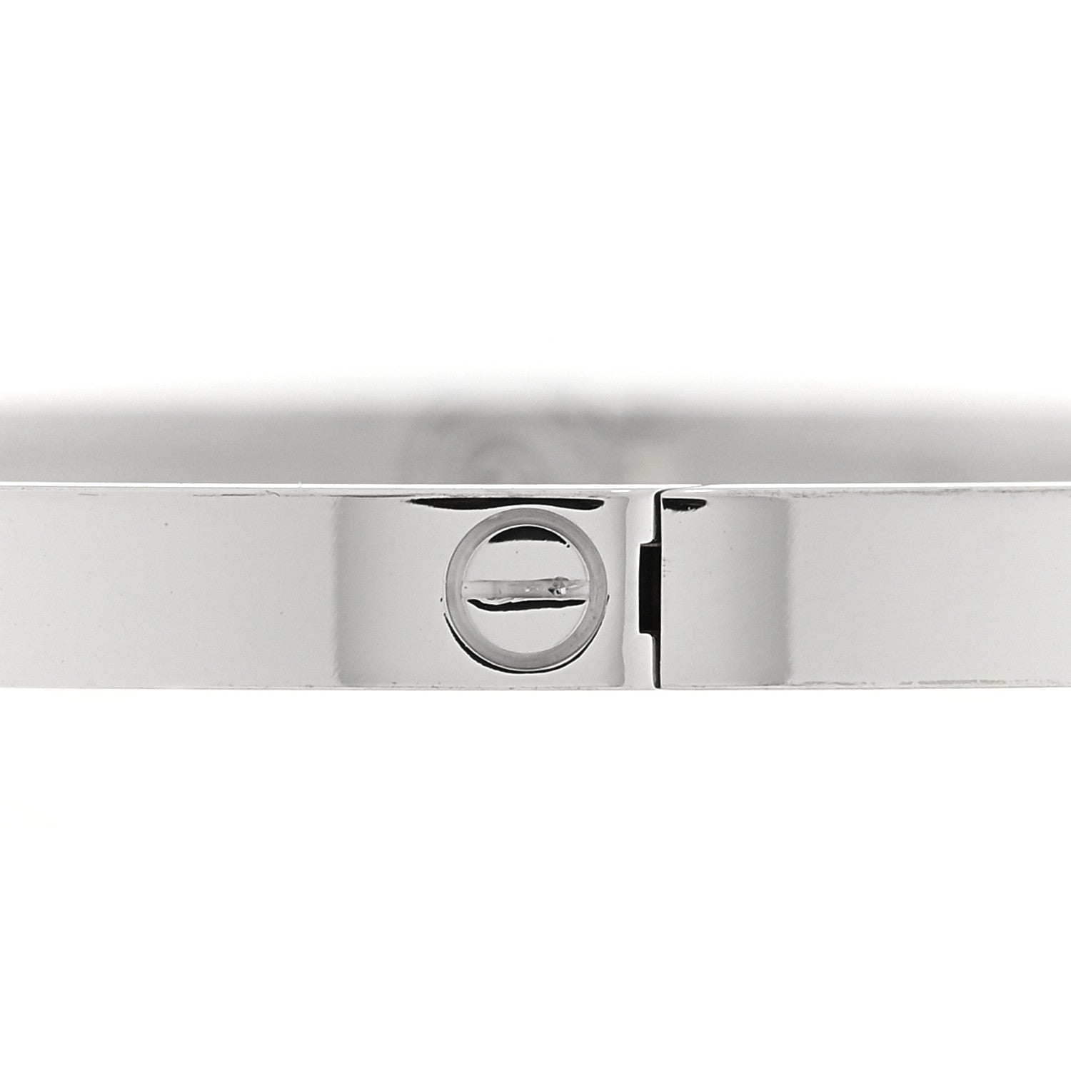 Cartier 18K White Gold 6 Diamond Small LOVE Bracelet 20 5 of 8