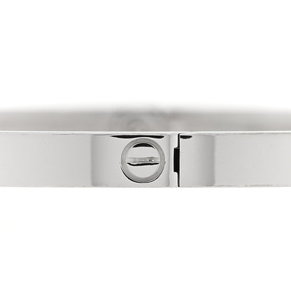 Cartier 18K White Gold 6 Diamond Small LOVE Bracelet 20 5 of 8